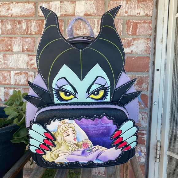 Loungefly mini backpack Malificent design new - Picture 2 of 6